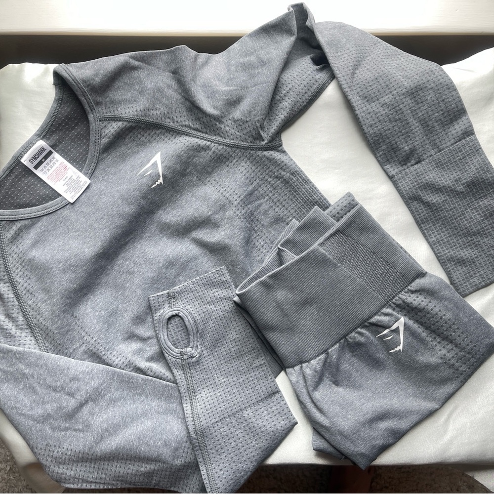 Gymshark Vital Seamless Work Out Set - Charcoal
